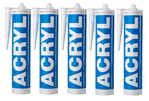 Bau Acryl grau 300ml Dichtstoff Dichtmasse Fugendichtmasse, 5 Stück Bau Acryl grau 300ml Dichtstoff Dichtmasse Fugendichtmasse, 5 Stück von BODENMEISTER