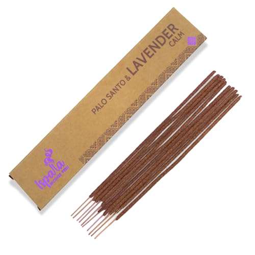 ISPALLA® Räucherstäbchen PALO Santo Lavendel 10 stück, zur Beruhigung des Geistes und Entspannung, Handgemacht in Peru / 100% Natürlich & Vegan von BODHI