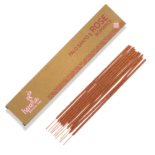 ISPALLA® Räucherstäbchen PALO Santo ROSA 10 stück, für Romantik und emotionale Bindung, Handgemacht in Peru / 100% Natürlich & Vegan von BODHI