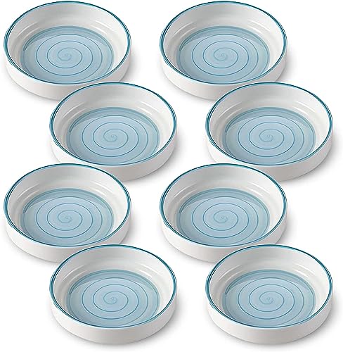 BODHIS Speiseteller, Pastaschüssel, Suppenteller, Suppenteller, Speiseteller, Suppenbecher, Sojasaucenschalen-Set, Keramik-Dipschale von BODHIS