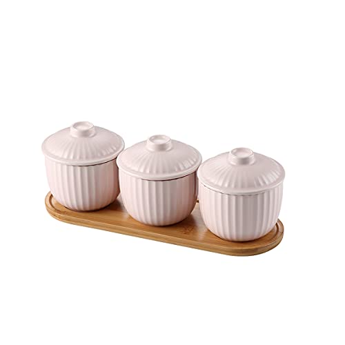 BODHIS Speiseteller, Porzellanplatten, Dessertteller, Gewürzbox, Gewürzglas, Keramik-Gewürzgläser, Gewürzaufbewahrung C von BODHIS