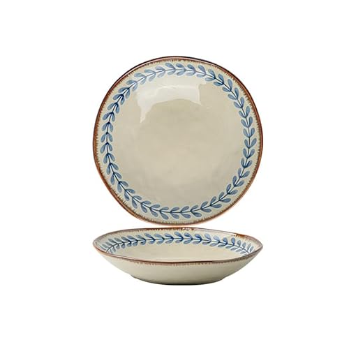 BODHIS Speiseteller Unregelmäßiger tiefer Teller Retro 9-Zoll-Salatofen-veränderte Glasur Keramik Reisgericht Küchenservice TA BODHIS Speiseteller Unregelmäßiger tiefer Teller Retro 9-Zoll-Salatofen-veränderte Glasur Keramik Reisgericht Küchenservice TA von BODHIS
