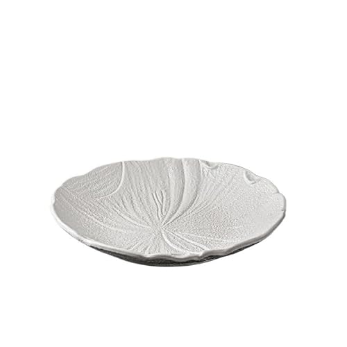 BODHIS Teller Japanischer Teller Haushaltskochteller Tiefer Teller Keramikteller Westlicher Teller Pastateller Essteller (L) (S) von BODHIS