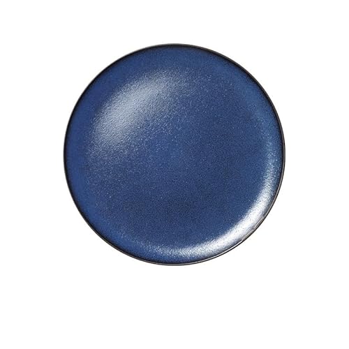 Teller Blaues Keramikgeschirr Nordischer Stil Western-Steakteller Sushi-Teller Reisschüssel Suppenschüssel Salatschüssel Nudelschüssel Di von BODHIS