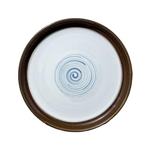 Teller Kreative Keramik im japanischen Stil Flache Schale Tiefe Schale Home Western Food Runde Nudelschale Große Kapazität Suppe BO Teller Kreative Keramik im japanischen Stil Flache Schale Tiefe Schale Home Western Food Runde Nudelschale Große Kapazität Suppe BO von BODHIS