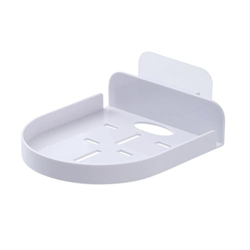 BODOBTF 1/2 x Wandhalterung, schwebender Ständer, Regal, Sicherheitskamera, Mini-Schlafzimmer, Badezimmer, Kamera-Regal, Überwachungsablage, Organisationsaufbewahrung (1 Stück, weiß) von BODOBTF