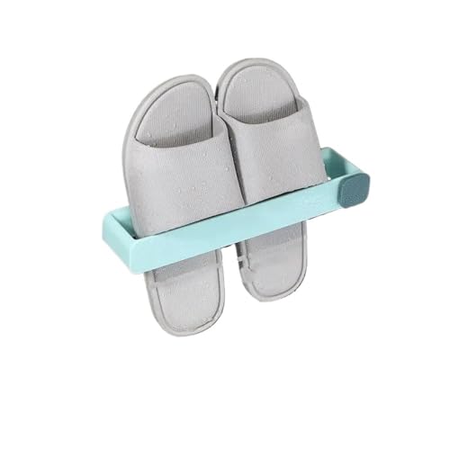 BODOBTF 2025 Wandmontiertes Schuhregal, platzsparend, Hausschuhe, Aufbewahrungshalter, zusammenklappbar, Badezimmer-Zubehör (hellgrün) von BODOBTF