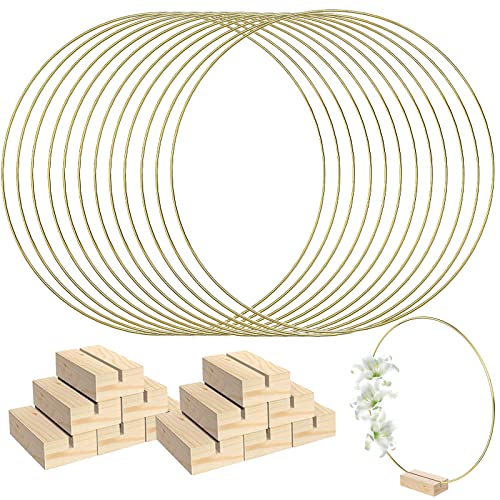 Dekoring, Metallring 30cm 12 StüCk Gold Metallring TafelaufsäTze Ringe Mit 12 StüCk Holz Kartenhalter Floral Hoops Ringe Kranz FüR TraumfäNger Weihnachten Handwerk Floral Hoop Kranz Hochzeit Dekor Dekoring, Metallring 30cm 12 StüCk Gold Metallring TafelaufsäTze Ringe Mit 12 StüCk Holz Kartenhalter Floral Hoops Ringe Kranz FüR TraumfäNger Weihnachten Handwerk Floral Hoop Kranz Hochzeit Dekor von BODYGAD