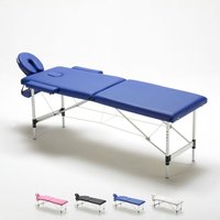 Aluminium Klappbar Massageliege Tragbar 2-Zonen 210 cm Shiatsu - Blau Aluminium Klappbar Massageliege Tragbar 2-Zonen 210 cm Shiatsu - Blau von BODYLINE HEALTH AND MASSAGE