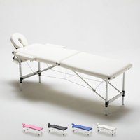 Aluminium Klappbar Massageliege Tragbar 2-Zonen 210 cm Shiatsu - Weiß Aluminium Klappbar Massageliege Tragbar 2-Zonen 210 cm Shiatsu - Weiß von BODYLINE HEALTH AND MASSAGE