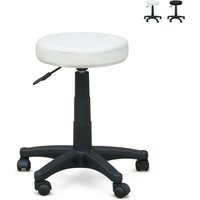 Rollhocker Arbeitshocker Bürostuhl Hocker Speedy - Weiß von BODYLINE HEALTH AND MASSAGE