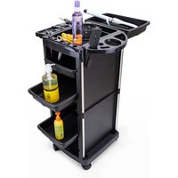 Tragbarer Wagen für Friseure und Kosmetikerinnen mit Rädern und Großen Fächern Twists Tragbarer Wagen für Friseure und Kosmetikerinnen mit Rädern und Großen Fächern Twists von BODYLINE HEALTH AND MASSAGE