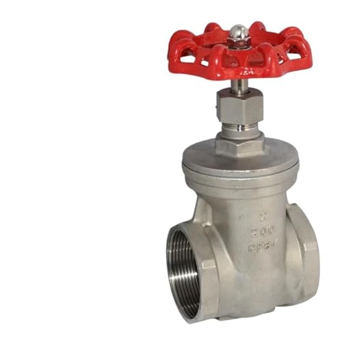 1/2" 3/4" 1" 1-1/4" 1-1/2" 304 Stainless Steel Water Pipe Internal Thread Gate Valve Z15W-16P Water Meter Valve Straight Through(1-1/2") von BOEAXTYUI
