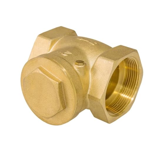 1/2" 3/4" 1" 1-1/4" 1-1/2" BSP Female Thread Brass Swing Check Valve One Way Non-return Valve for Water Brass Horizontal Check(1I2) von BOEAXTYUI
