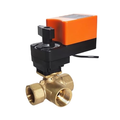 11/2'' Mixing Valve, AC/DC 24V Modulating Valve 4-20mA 0-10V 32mm Three way T type for Flow Regulation or ON/OFF Control(0-10V) von BOEAXTYUI