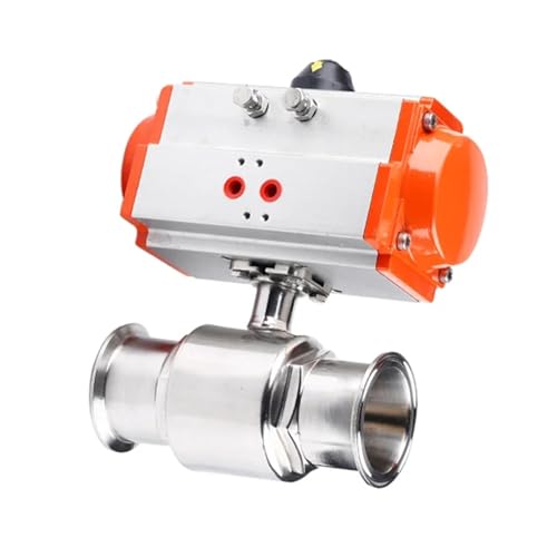 19-108mm Pipe 1.5" 2" -4" Tri Clamp 304 316L Stainless Steel Sanitary Ball Valve With Pneumatic actuator Homebrew(63 AT75) von BOEAXTYUI