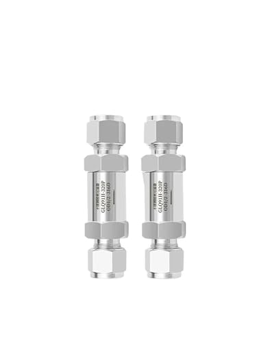 3-32mm 1/8"-1" Inch Compression Union 304 316 Stainless Steel Filter valve For Nitrogen hydrogen high-purity gas(20) von BOEAXTYUI