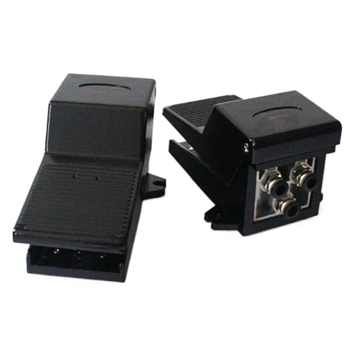 4F210-08 2 Position 5 Way Momentary Air Tool Fuß Pneumatische Pedal Ventil Switch4F210-08L mit Lock Pedal Ventil(4F210-08L,With 4mm Fittings) von BOEAXTYUI