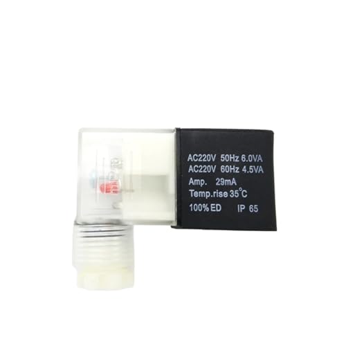 4V210 AC 4-8 VA, DC 3-8W Magnetventilspule AC220V DC24V DIN43650B for pneumatisches Magnetventil(4V210,AC220V) von BOEAXTYUI