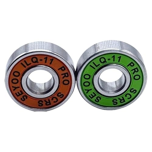 608 Roller Lager 8 * 22 * 7 Kugellager ABEC-11 Rollschuh Universal(608 2RS ILQ11 Green) von BOEAXTYUI