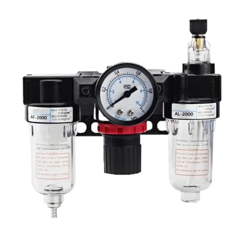 AC2000 Luftfilter Rückschlagventil Kompressor Druckschalter Luftquellen-Behandlungseinheit(Mpa and 2PCS PC4-02) von BOEAXTYUI