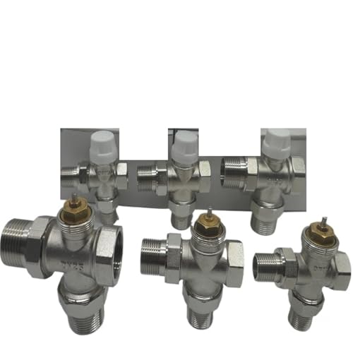 Brass Three way valve Thermostatic Radiator Valve for heating system T type temperature controller valve DN15 DN20 DN25 DN32(DN20) von BOEAXTYUI