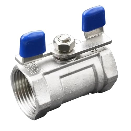 Butterfly Handle 1/4'' - 1'' BSP Female Thread 304/316 Stainless Steel Ball Valves Threaded One Piece Ball Valve DN8 10 15 20 25(3I4 SS304) von BOEAXTYUI