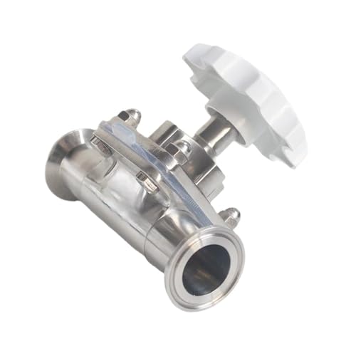 DN10/15/20/25/32/40 x 0.5" 1.5" Tri Clamp Sanitary Diaphragm Valve SUS316L Stainless Homebrew Beer Diary(DN15) von BOEAXTYUI