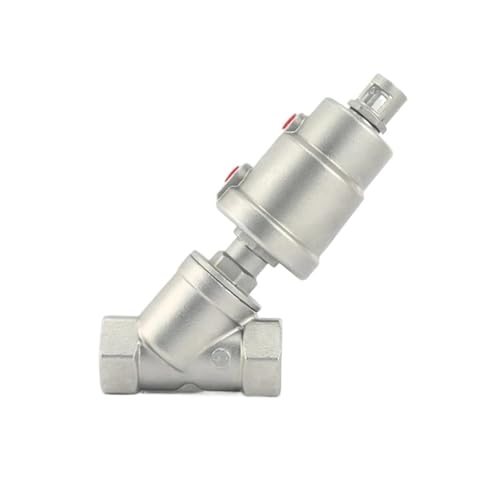 DN15 Stainless Steel Pneumatic Actuator Angle Seat Valve Pneumatic Seat Valve 16bar for Steam Gas Oil Normally Closed(Double Acting) von BOEAXTYUI