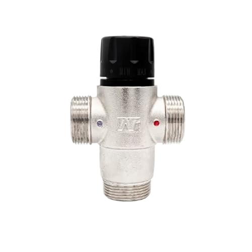 DN20 DN25 DN32 Thermostatic Mixing Valve with Male Screw for Hot Water System and Bathroom Faucet Thermostatic Valve(DN20) von BOEAXTYUI