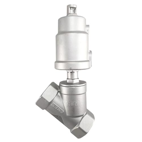 DN40 Stainless Steel Pneumatic Actuator Angle Seat Valve Pneumatic Seat Valve 16bar For Steam Gas Oil Normally Closed(CLOSED_DOUBLE ACTING) von BOEAXTYUI