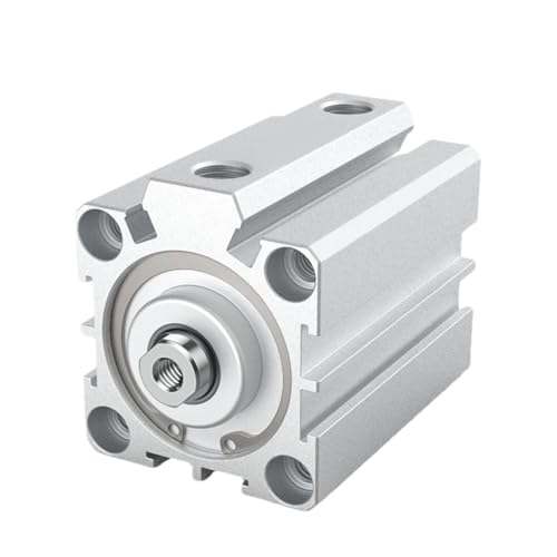 Kompakter dünner Luftzylinder SDA16 20 25 32 40 50 63 80 100 mm Bohrung 5-100 mm Hub Doppeltwirkender pneumatischer Zylinder aus Aluminiumlegierung(Stroke 50mm) von BOEAXTYUI