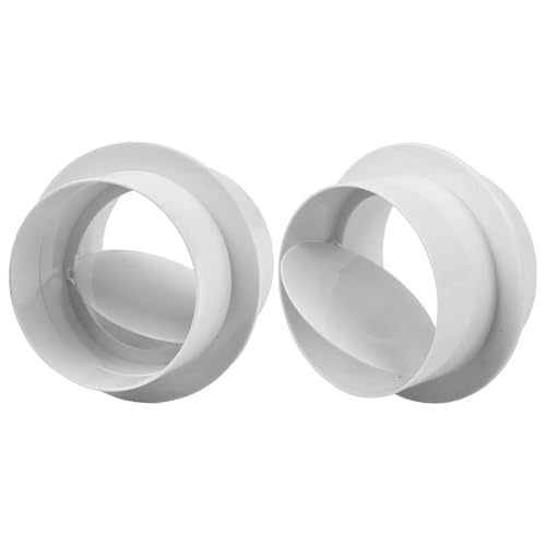 Pipe Check Valve 80/100/110/150/200mm Round Check Ventilation Pipe Check Valve Air Duct Control Exhaust Fan Pipe Accessories(200MM) von BOEAXTYUI