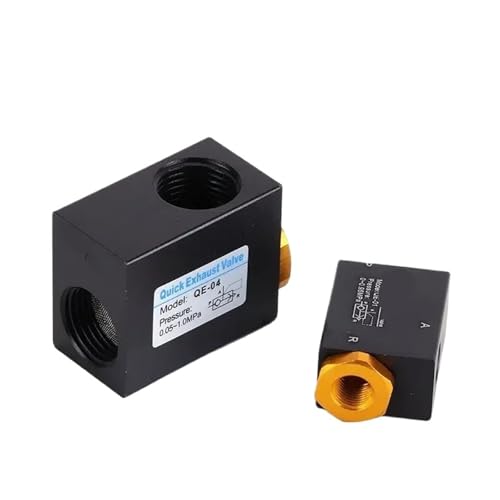 Pipe Pneumatic Air Quick Release Exhaust Control Valve Aluminum QE-01/QE-02/QE-03/QE-04(QE-03 6mm Joint) von BOEAXTYUI