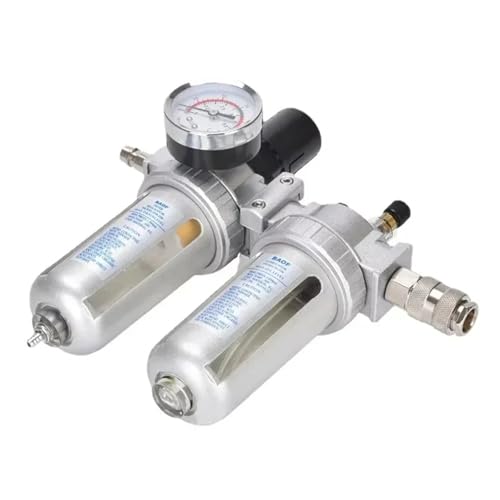 SFC200 1/4 "SFC400 1/2" SFC300 3/8 Luftfilterregler Öl-Wasser-Abscheider-Regelventil for pneumatische Kompressorteile(SFC-400 w EU40,5 Sets) von BOEAXTYUI