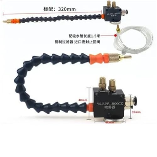 Sprühsystem for Kühlmittelnebelschmierung, Drehmaschinen, Fräsbohrmaschinen, Graviermaschinen, Werkzeug for 8-mm-Rohrkühlung(Pipe with magnet2) von BOEAXTYUI