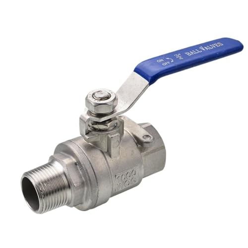 Type Two Ball valve Stainless steel DN8/DN10 1/4 3/8 inch Female to male SS304 316 2 way Ball Valve(1/4",SS304) von BOEAXTYUI