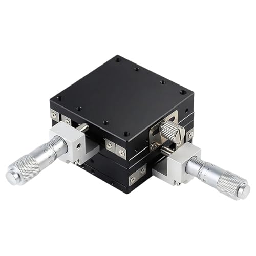 XY-Achse 60 * 60 mm LGY-60C LR Ersatz-Lineartisch Manueller Schiebetisch Kugellager Stahlrollentyp Präzisionsmikrometer(LGY60-R) von BOEAXTYUI