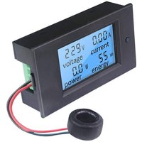 Boed - ccykxa Voltmeter Amperemeter Wattmeter Digital ac 100A 80-260V, Strom Spannungsprüfer Leistung Elektrischer Energiezähler LCD-Display, Volt von BOED