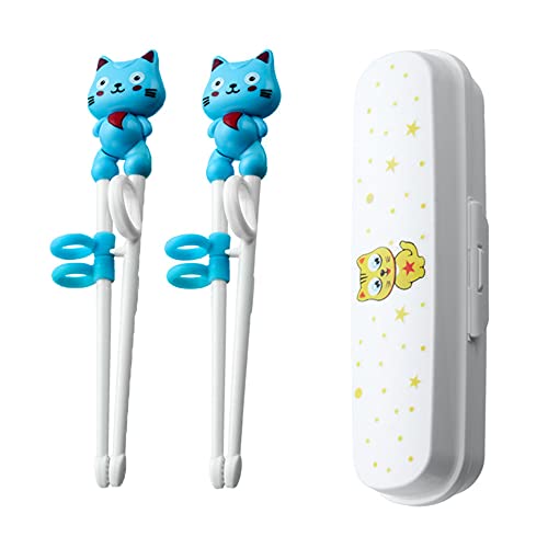 BOENTA Kinder EssstäBchen Chopsticks Kids Kinder Stäbchen Stäbchen Für Für Kinder Erwachsene Baby Stäbchen Kinder Ausbildung Stäbchen Blue von BOENTA