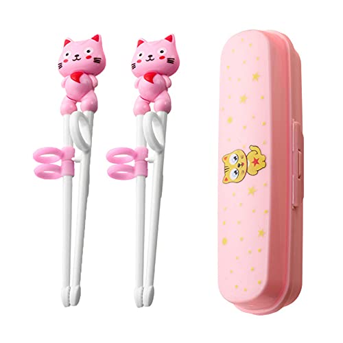 BOENTA Kinder EssstäBchen Chopsticks Kids Kinder Stäbchen Stäbchen Für Für Kinder Erwachsene Baby Stäbchen Kinder Ausbildung Stäbchen pink von BOENTA