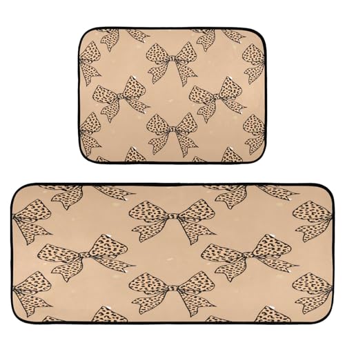 BOESI Graffiti Leopard Bogen Küche Fußmatten 2er Set, rutschfeste Waschbare, saugfähige Küchenteppiche, weich und bequem, geeignet für Küche, Schlafzimmer BOESI Graffiti Leopard Bogen Küche Fußmatten 2er Set, rutschfeste Waschbare, saugfähige Küchenteppiche, weich und bequem, geeignet für Küche, Schlafzimmer von BOESI