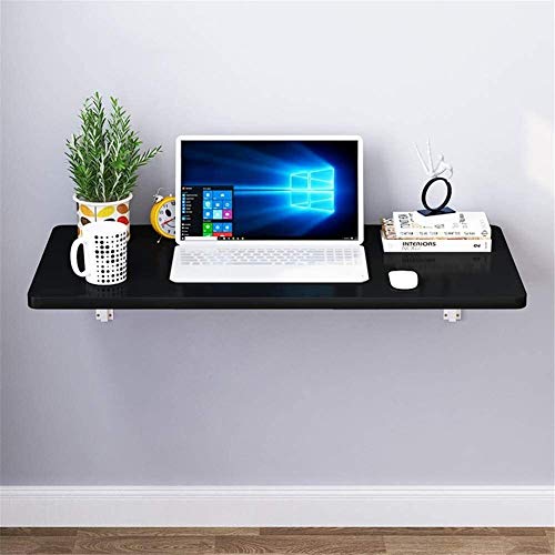 BOFIBO Schweberegale Folding for Wandmontage Farbe Piano Falt Hängen Beistelltisch Stabile Stabile Konstruktion Küche Speise Multi- use Wandklapptisch Wandregal for kleine Räume(Nero,60 * 40cm) von BOFIBO