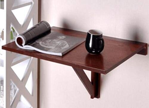 BOFIBO Schweberegale Naturbambus Folding Wand- Klapptisch Klapp Heavy Duty Wandhalterung Tisch Mutilpurpose Wandbehang Schreibtisch Faltwand Tisch Kaffeetisch(Sugar Honey) von BOFIBO