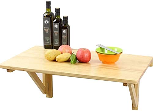 BOFIBO Schweberegale Schwimmdock Regale Folding Klapptisch- Wand Computer-Schreibtisch- Multifunktionstisch Speise, Natural(Größe: 100x50cm)(100x50cm) von BOFIBO