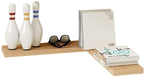 BOFIBO Schweberegale Schwimmdock Regale L- Form Corner Wandregal for Haushalts- Speicher Ledge Regal Klapptisch, 2 Farben, 3 Größen(A,60 X 15CM) von BOFIBO