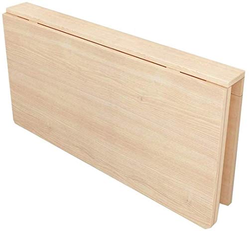 BOFIBO Schweberegale Schwimmdock Regale Wand Schreibtisch Laptop Folding hängende Wandtisch Natürliche Kiefern for Küche Klapptisch, 13 Größen(100X60cm) von BOFIBO