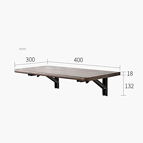 BOFIBO Schweberegale Schwimmdock Regale Weiß Wandregal aus Holz Dekorative hängend Display Rack Hauptspeicherorganisator mit Brackets(Walnut,40 * 30cm) von BOFIBO