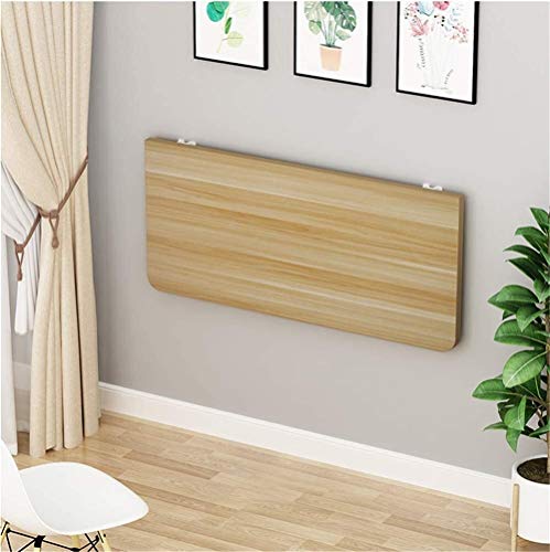 Schweberegale Ausklappbare Wandhalterung Out Convertible Desk Space Saver Folding Werkbank, MDF, Gastronomie Küchentisch Umweltfreundliche Möbel Klappwandregal for kleine Räume(Beige,120*40*2.5cm) von BOFIBO