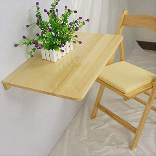 Schweberegale Ausklappbare Wandhalterung Rechteck Klapptisch Klappwandregal Mehr Verwendung als Computer-Laptop-Fold-Down, Premium-Holz, for Office Home Küche, Beige(Beige) von BOFIBO